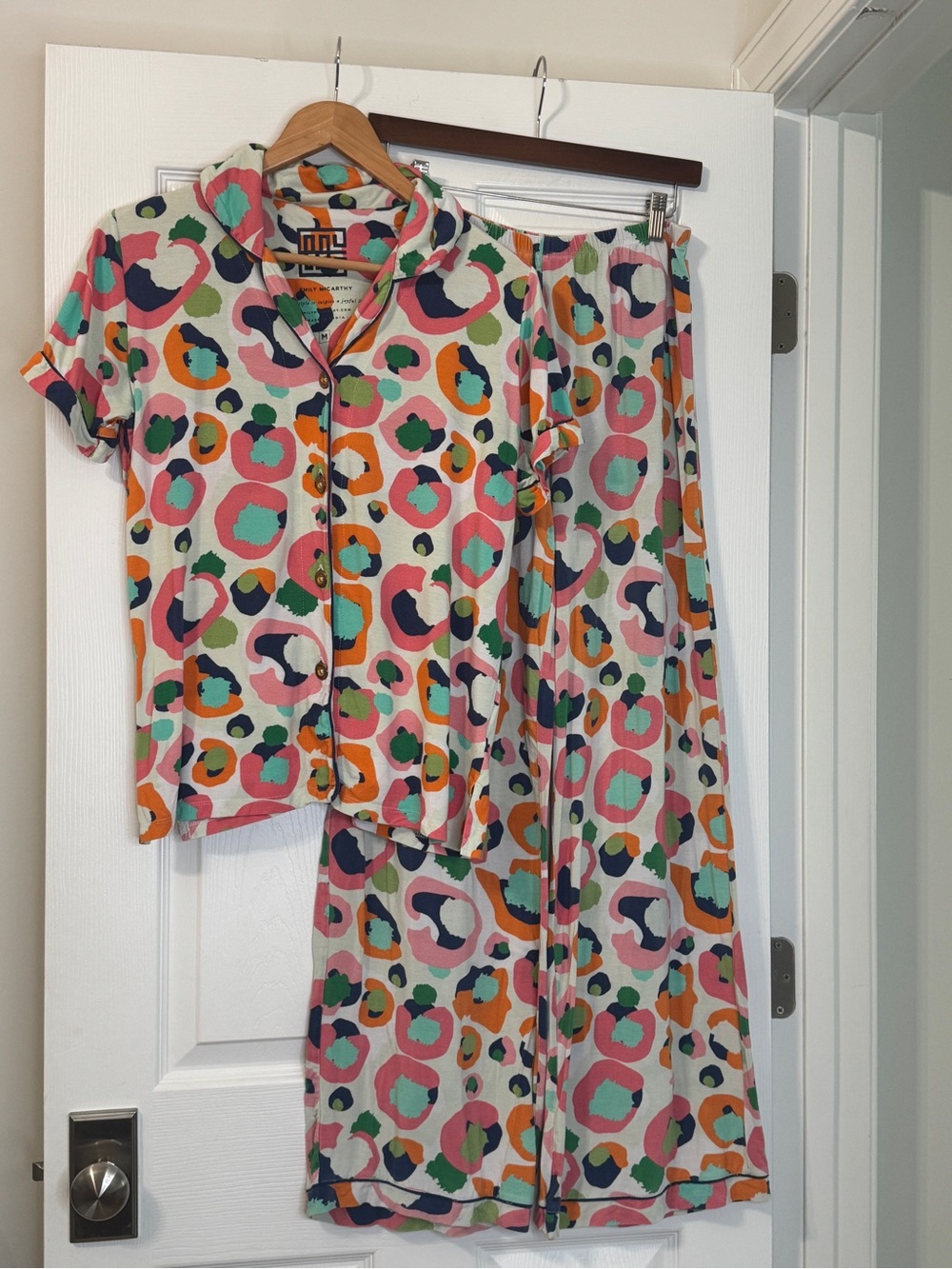 Emily McCarthy multi cheetah spotted pajama set